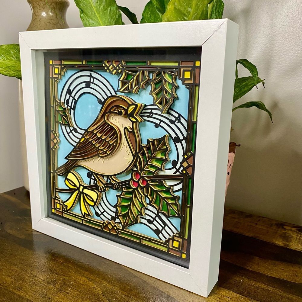 3D Sparrow Shadowbox - Picture 4 of 6
